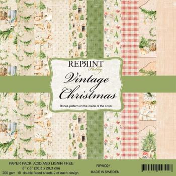 Reprint Vintage Christmas 8x8 Inch Paper Pack 