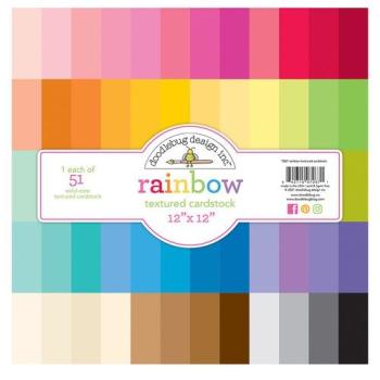 Doodlebug Design Rainbow  12" Paper Pack  - Designpapier 