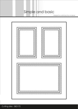 Simple and Basic " A6 Card Front 2 Cutting " Stanze -  Die