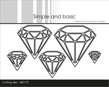 Simple and Basic " Diamonds Cutting " Stanze - Die
