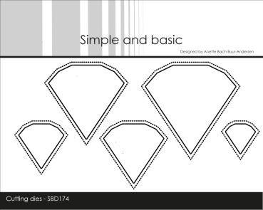 Simple and Basic " Outline Diamonds Cutting " Stanze -  Die