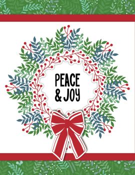 LDRS-Creative  Peace & Joy 6x6 Inch Paper Pack (LDRS4111) Paper Pack 6x6