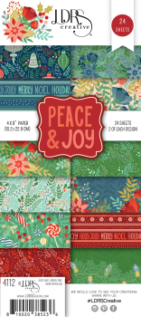 LDRS-Creative  Peace & Joy 4x9 Inch Paper Pack (LDRS4112) Paper Pack 4x9