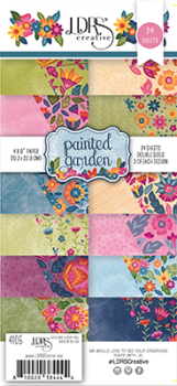 LDRS-Creative  Painted Garden 4x9 Inch Paper Pack (LDRS4105) Paper Pack 4x9