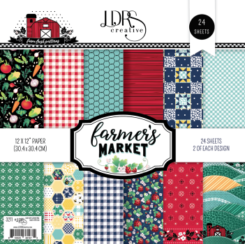 LDRS-Creative  Farmer's Market 12x12 Inch Paper Pack (LDRS3211) Paper Pack 12x12
