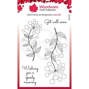 Woodware bubble Bloom Abbie  Clear Stamps - Stempel 