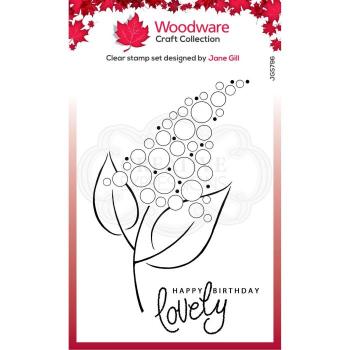 Woodware bubble Bloom Fizzie Clear Stamps - Stempel 