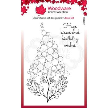 Woodware bubble Bloom Betty Clear Stamps - Stempel 