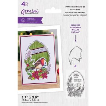 Gemini Happy Christmas Wishes Stamp & Die  - Stempel & Stanze 