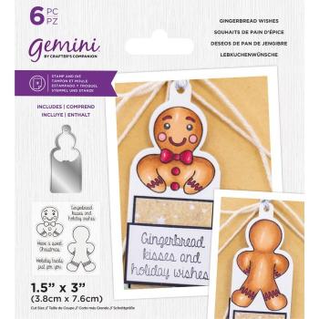 Gemini Gingerbread Wishes Stamp & Die - Stempel & Stanze 
