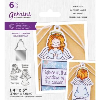 Gemini Peace & Joy Stamp & Die - Stempel & Stanze 