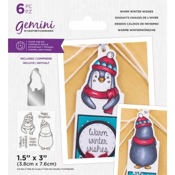 Gemini Warm Winter Wishes Stamp & Die - Stempel & Stanze 