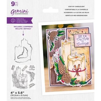 Gemini Cosy by Candlelight Stamp & Die - Stempel & Stanze 