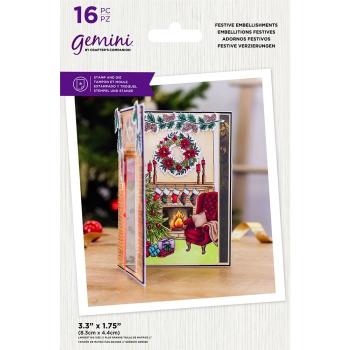 Gemini Festive Embellishments Stamp & Die - Stempel & Stanze 