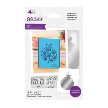 Gemini Snowy Bauble Stamp & Die  - Stempel & Stanze 