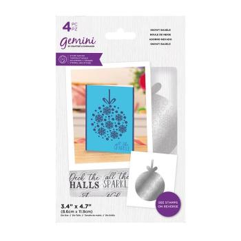 Gemini Snowy Bauble Stamp & Die - Stempel & Stanze 