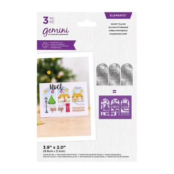 Gemini Triptych Quaint Village Elements Dies  - Stanze - 