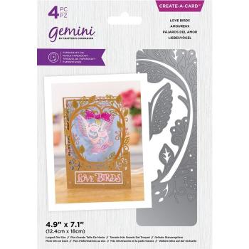 Gemini Love Birds Create-a-Card Dies  - Stanze - 