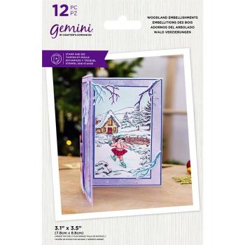 Gemini Woodland Embellishments Stamp & Die - Stempel & Stanze 