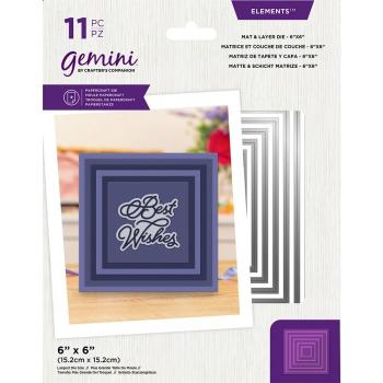 Gemini Mat & Layer 6x6 Inch Elements Dies  - Stanze - 