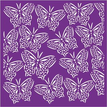 Crafters Companion -Beautiful Butterflies Background  - Stencil - Schablone