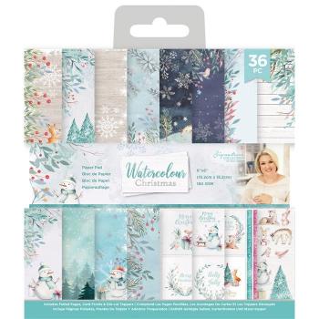 Crafters Companion - Watercolour Christmas - 12" Paper Pack