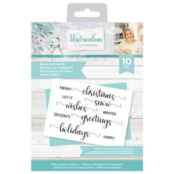 Crafters Companion - Watercolour Christmas  - Clear Stamps