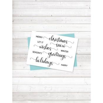 Crafters Companion - Watercolour Christmas  - Clear Stamps