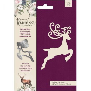 Crafters Companion -The Reindeer Collection Metal Die Dashing Deer - Stanze