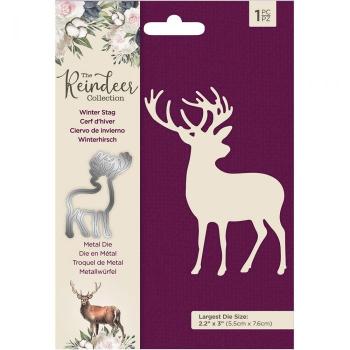 Crafters Companion -The Reindeer Collection Metal Die Winter Stag - Stanze