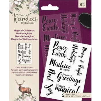Crafters Companion - The Reindeer Collection - Clear Stamps