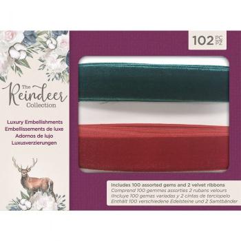 Crafters Companion -The Reindeer Collection Luxury Embellishments-