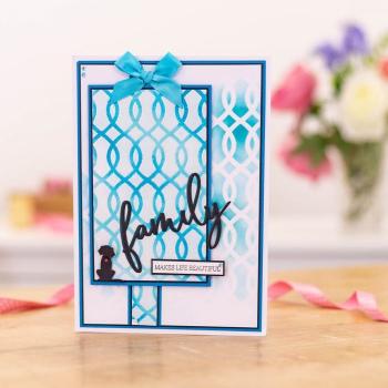 Crafters Companion -Elegant Trellis Background  - Stencil - Schablone