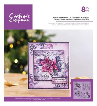 Crafters Companion - Christmas Poinsettia - Clear Stamps