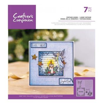 Crafters Companion - Vintage Angel - Clear Stamps