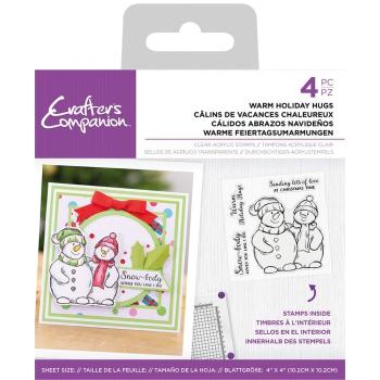Crafters Companion - Warm Holiday Hugs - Clear Stamps