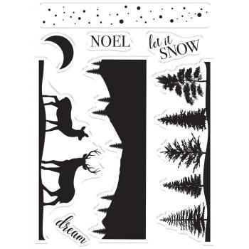 Preview: Crafters Companion - Woodland Stags  - Clear Stamps