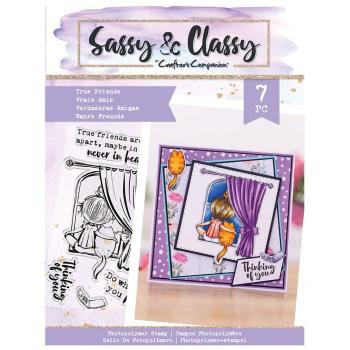 Crafters Companion - Sassy & Classy - True Friends - Clear Stamps