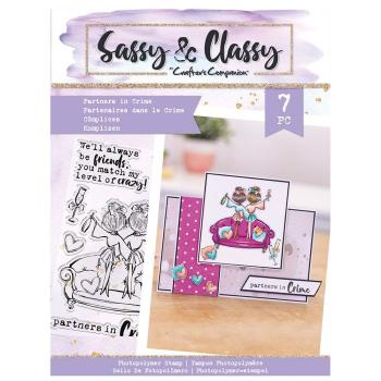 Crafters Companion - Sassy & Classy - Partners In Crime - Clear Stamps