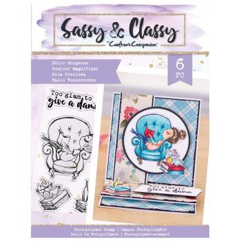 Crafters Companion - Sassy & Classy - Hello Gorgeous - Clear Stamps