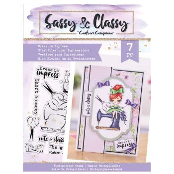 Crafters Companion - Sassy & Classy - Dress To Impress - Clear Stamps