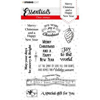 Studio Light - Clear Stamp Silikonstempel christmas Merry christmas Nr. 86