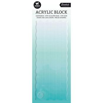 Studio Light - Essentials acrylic block for clear and cling stamps with grid