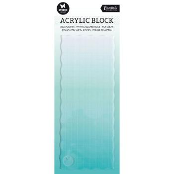 Studio Light -  Essentials acrylic block for clear and cling stamps with grid