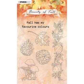 Studio Light - Clear Stamp pel beauty of fall Pilze - Kürbisse nr.62
