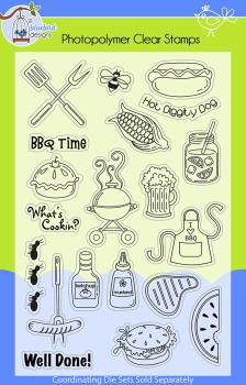 Lil Bluebird Designs BBQ Time Stamp Set