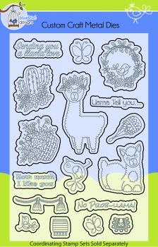 Lil Bluebird Designs - Llama Love - Die Set