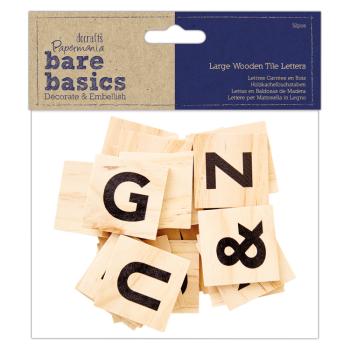 Papermania "Big Wooden Tile Letters" (32Stk) Holzteile