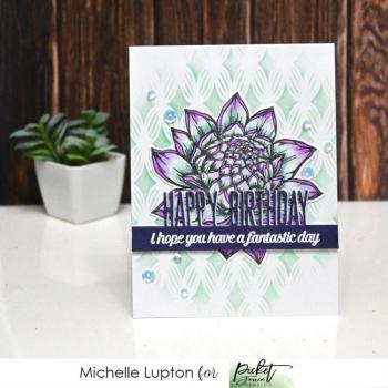 Picket Fence Studios Happy Birthday Word 2x6 Inch Topper  Die (PFSD-179)