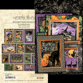 Graphic 45 "Midnight Tales" Journaling Cards